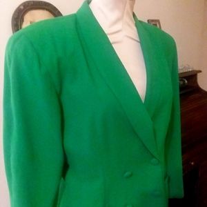 Casual green blazer